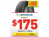 Bob Jane T-Marts Tyre - Michelin Primacy 4 offer