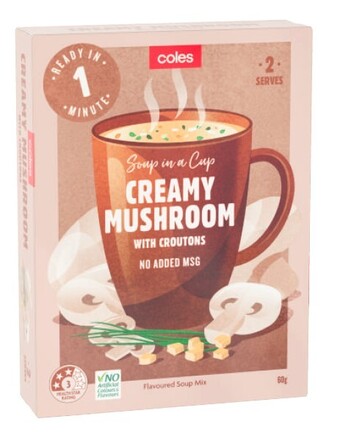 Coles Coles 2 Serve Soup 60g-75g offer