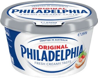 Coles Philadelphia Cream Cheese Tub 250g offer