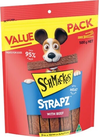 Coles Schmackos Dog Treats 500g offer