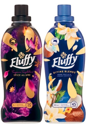 Coles Fluffy Fabric Softener 900mL-1 Litre offer