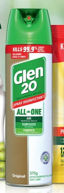 Coles Glen 20 Disinfectant Spray 375g offer