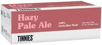 Tinnies Hazy Pale Cans 24x375mL