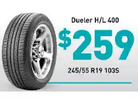 Bob Jane T-Marts Tyre - Bridgestone Dueler H/L 400 offer