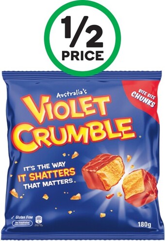 Woolworths Violet Crumble Choc Bites 170-180g offer