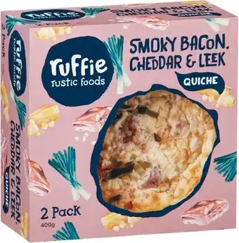 Woolworths Ruffies Quiche Varieties 2 x 200g – From the Deli offer