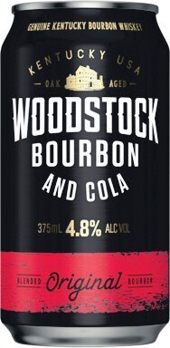 Woolworths Woodstock Bourbon & Cola 4.8% Cans 10x375ml offer