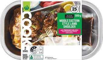 Woolworths Woolworths COOK Middle Eastern Spiced Lamb Shoulder with Pomegranate Molasses 500g offer