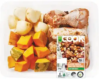 Woolworths Woolworths COOK Classic Chicken Roasting Portions with Vegetables 2 kg – From the Meat Dept offer