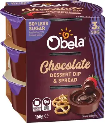 Woolworths Obela Singles Chocolate Dip 3 x 50g – From the Fridge offer