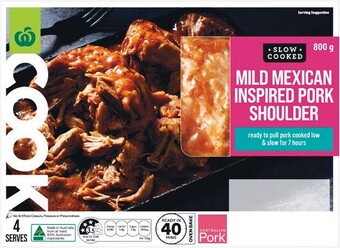 Woolworths Woolworths COOK Mild Mexican Pork Shoulder 800g offer