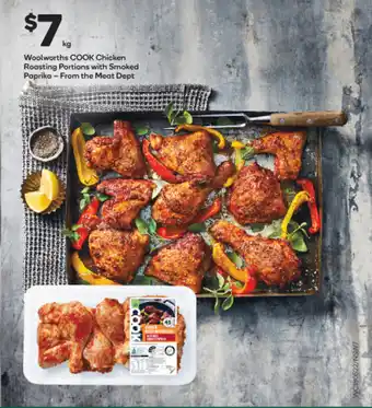 Woolworths COOK Chicken Roasting Portions with Smoked Paprika - From the Meat Dept offer