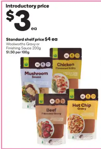 Woolworths Gravy or Finishing Sauce 200g offer