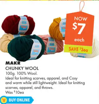 Makr Chunky Wool 100g