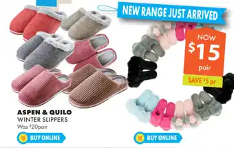 Aspen & Quilo Winter Slippers