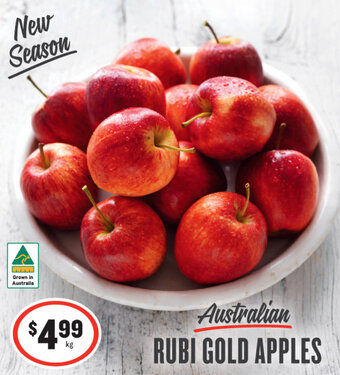 IGA Australian Rubi Gold Apples offer