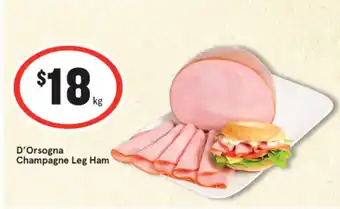 IGA D'Orsogna Champagne Leg Ham offer