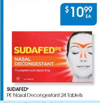 Sudafed PE nasal decongestant 24 tablets