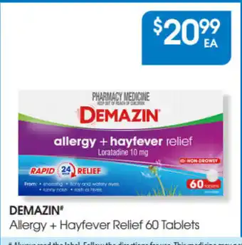 Demazin allergy + hayfever relief 60 tablets