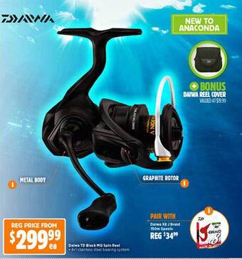 Anaconda Daiwa Td Black Mq Spin Reel offer