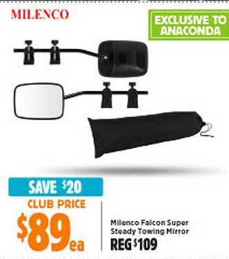 Anaconda Milenco Falcon Super Steady Towing Mirror offer