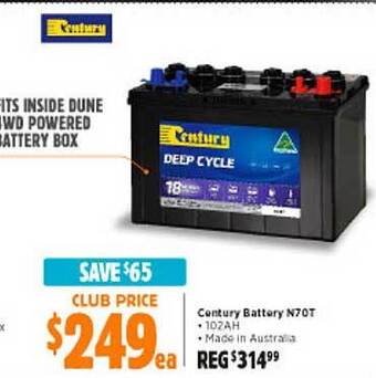 Century Battery N70t