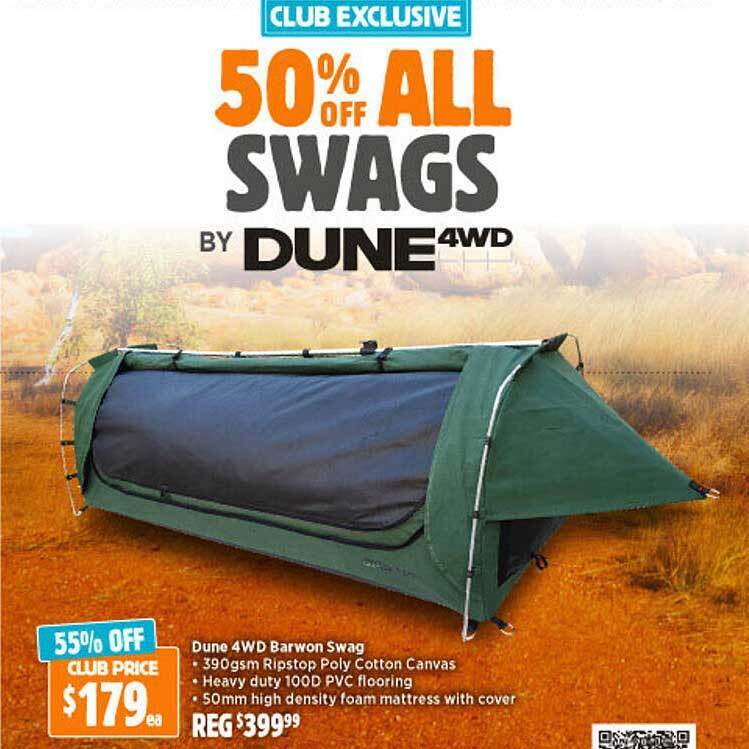 Dune 4wd Barwon Swag offer at Anaconda