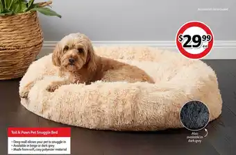 Coles Tail & Paws Pet Snuggle Bed offer