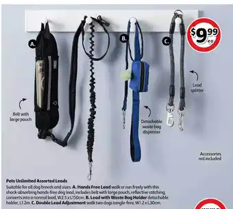 Coles Pets Unlimited Assorted Leads offer