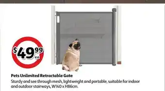 Coles Pets Unlimited Retractable Gate offer