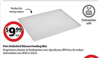 Coles Pets Unlimited Silicone Feeding Mat offer