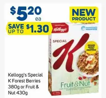 Foodland Kellogg's Special K Forest Berries 380g Or Fruit & Nit 430g offer