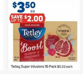 Foodland Tetley Super Infusions 16 Pack offer