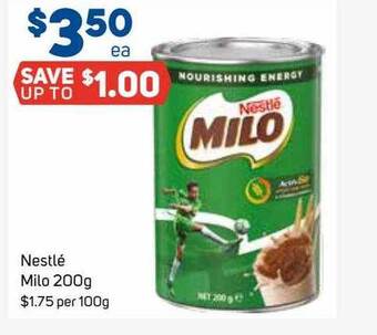 Foodland Nestlé Milo 200g offer
