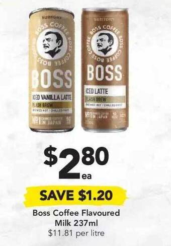 Drakes Boss Coffee Flavoured Milk offer