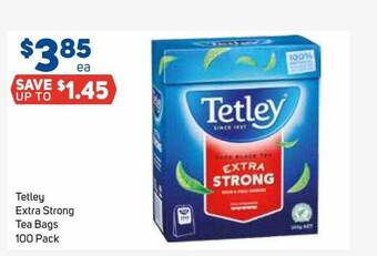 Foodland Tetley Extra Strong Tea Bags 100 Pack offer