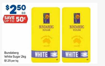 Foodland Bundaberg White Sugar 2kg offer