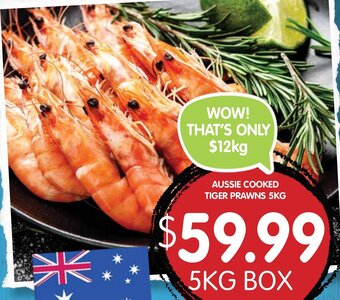 Spudshed Aussie Cooked Tiger Prawns 5kg offer