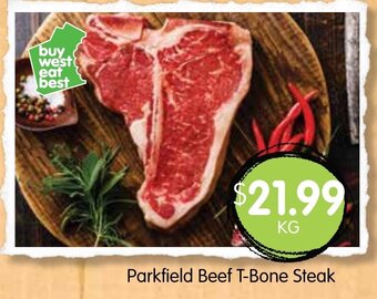 Spudshed Parkfield Beef T-Bone Steak offer