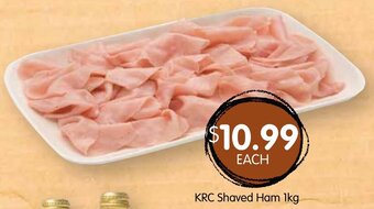 Spudshed KRC Shaved Ham 1kg offer