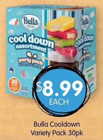 Spudshed Bulla Cooldown Variety Pack 30pk offer