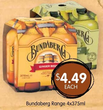 Spudshed Bundaberg Range 4x375ml offer