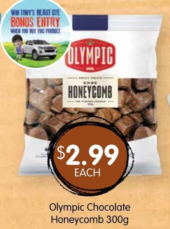Spudshed Olympic Chocolate Honeycomb 300g offer