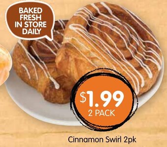 Spudshed Cinnamon Swirl 2pk offer