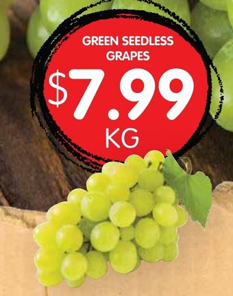 Green Seedless Grapes