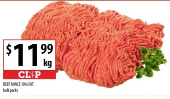 Supabarn Beef Mince 10% Fat bulk packs offer