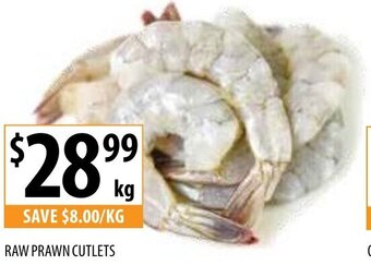Supabarn Raw Prawn Cutlets offer