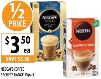 Supabarn Nescafe Coffee Sachets Range 10 pack offer