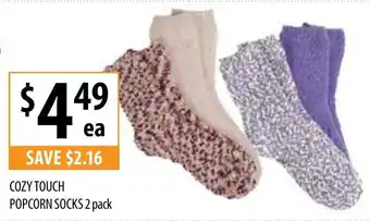 Supabarn Cozy Touch Popcorn Socks 2 pack offer