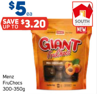 Foodland Menz FruChocs 300-350g offer